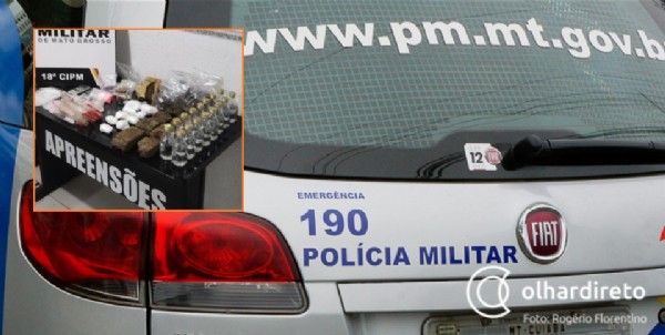 15:40 - 
							Adolescente é detida com 2,5 kg de maconha, cocaína, 138 comprimidos de ecstasy e 2,8 litros de 'loló'