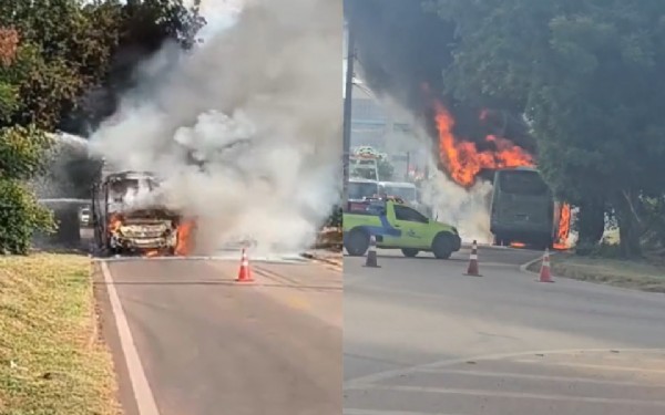 18:51 - 
							Ônibus de frigorífico é destruído por incêndio na BR-364 em Rondonópolis:  veja vídeo